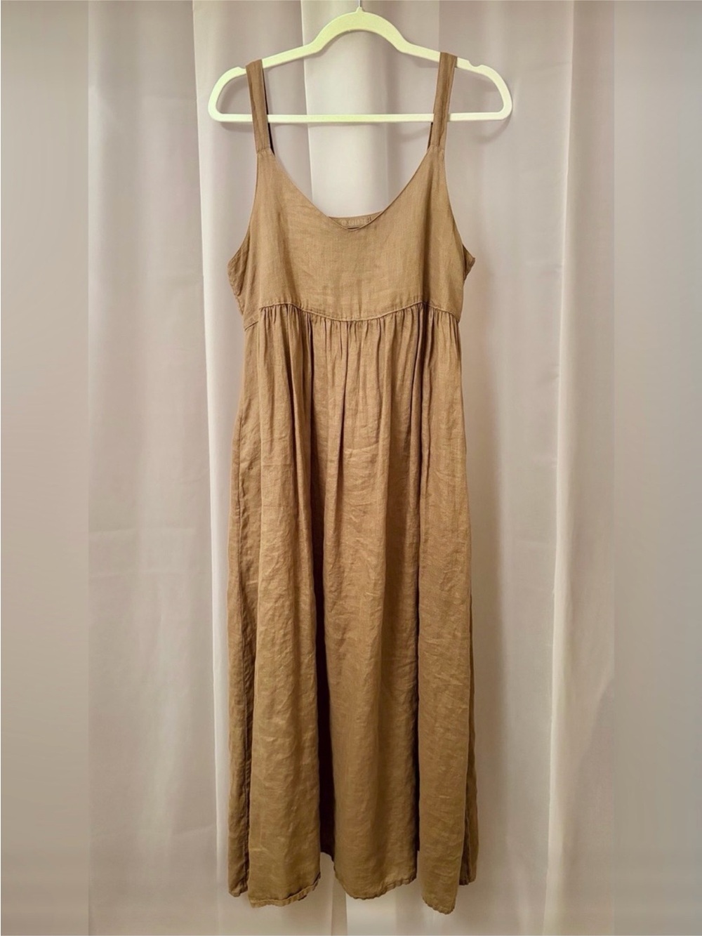 CP Shades Violette Linen Maxi Dress Alloy S NWOT